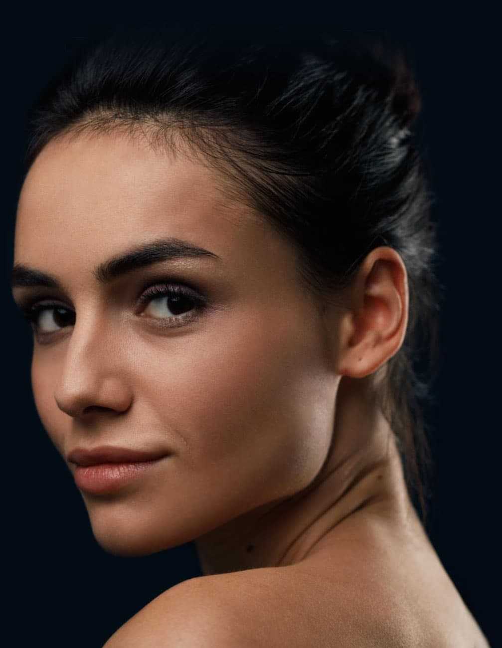 Woman with healthy skin